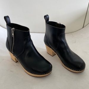 Swedish Hasbeens Toffel Zip It Emy Boots 38 - excellent preowned condition
